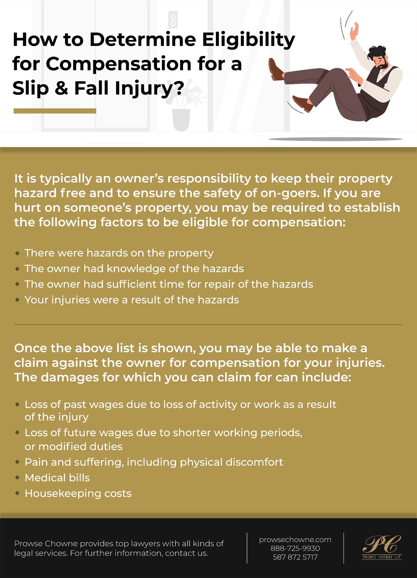 How to Get Compensation For a Slip & Fall Injury